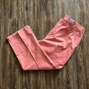 Vineyard Vines Salmon Pink Preppy Club 100% Cotton Business Casual Pants